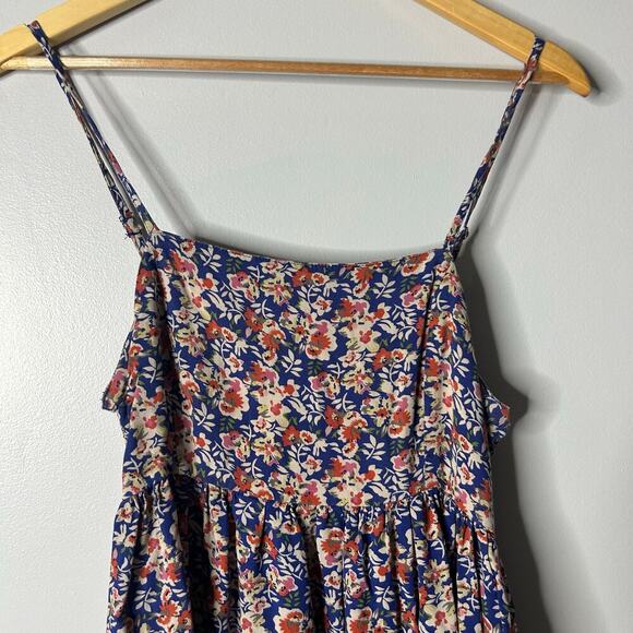 Natural Life Bailey Mini Dress Women’s Medium Bohemian Hippie Floral Smocked - Picture 2 of 8